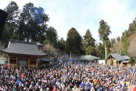 赤松神社奉纳吹筒烟花