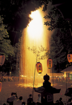 赤松神社奉纳吹筒烟花